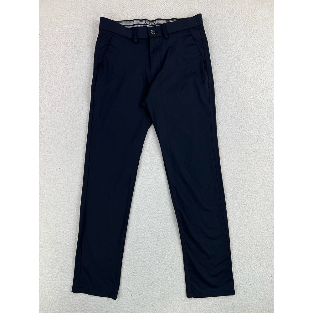 Prada Pants Mens 29x28 Black Slim Fit Stretch Canvas Chino Casual Office